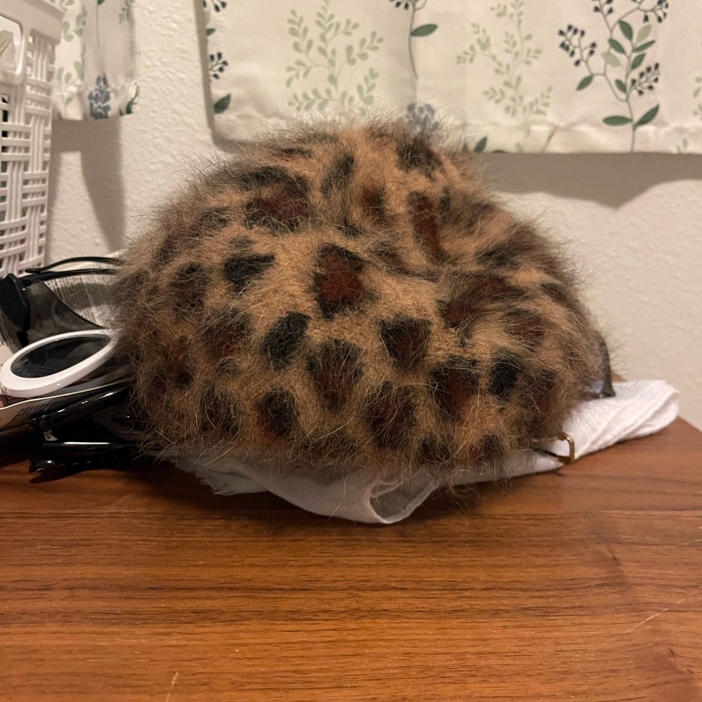 RAY BEAMS JAPAN CHEETAH PRINT BERET CAP